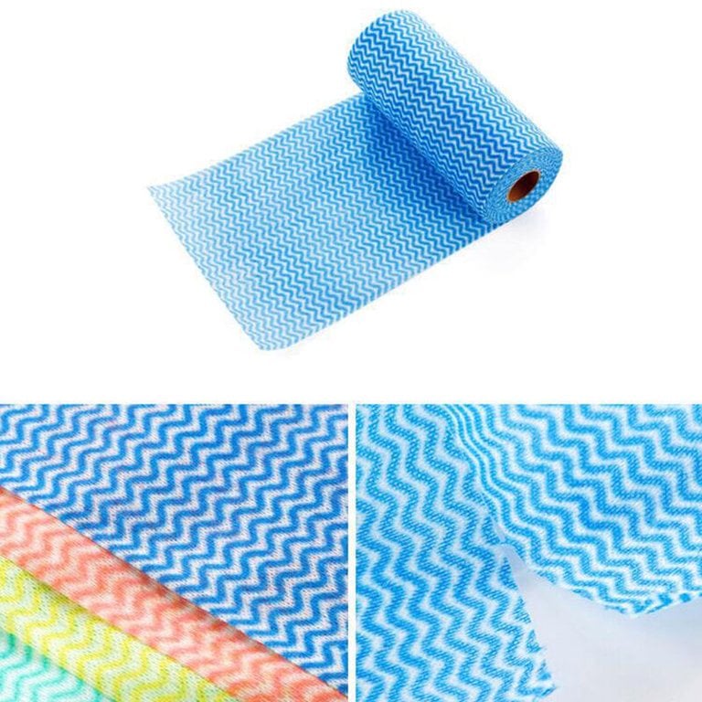 PAÑO LIMPIEZA MULTIUSOS COCINA PAÑITOS ABSORBENTES Y REUTILIZABLES LIMPIADOR 50 PAÑOS ROLLO - 8