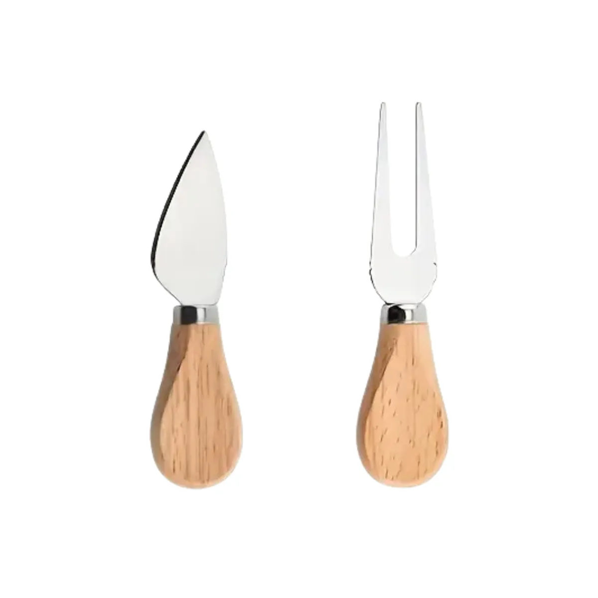 TABLA QUESOS PIQUEOS Y CHARCUTERIA DE BAMBU CON TENEDOR Y CUCHILLO - 5