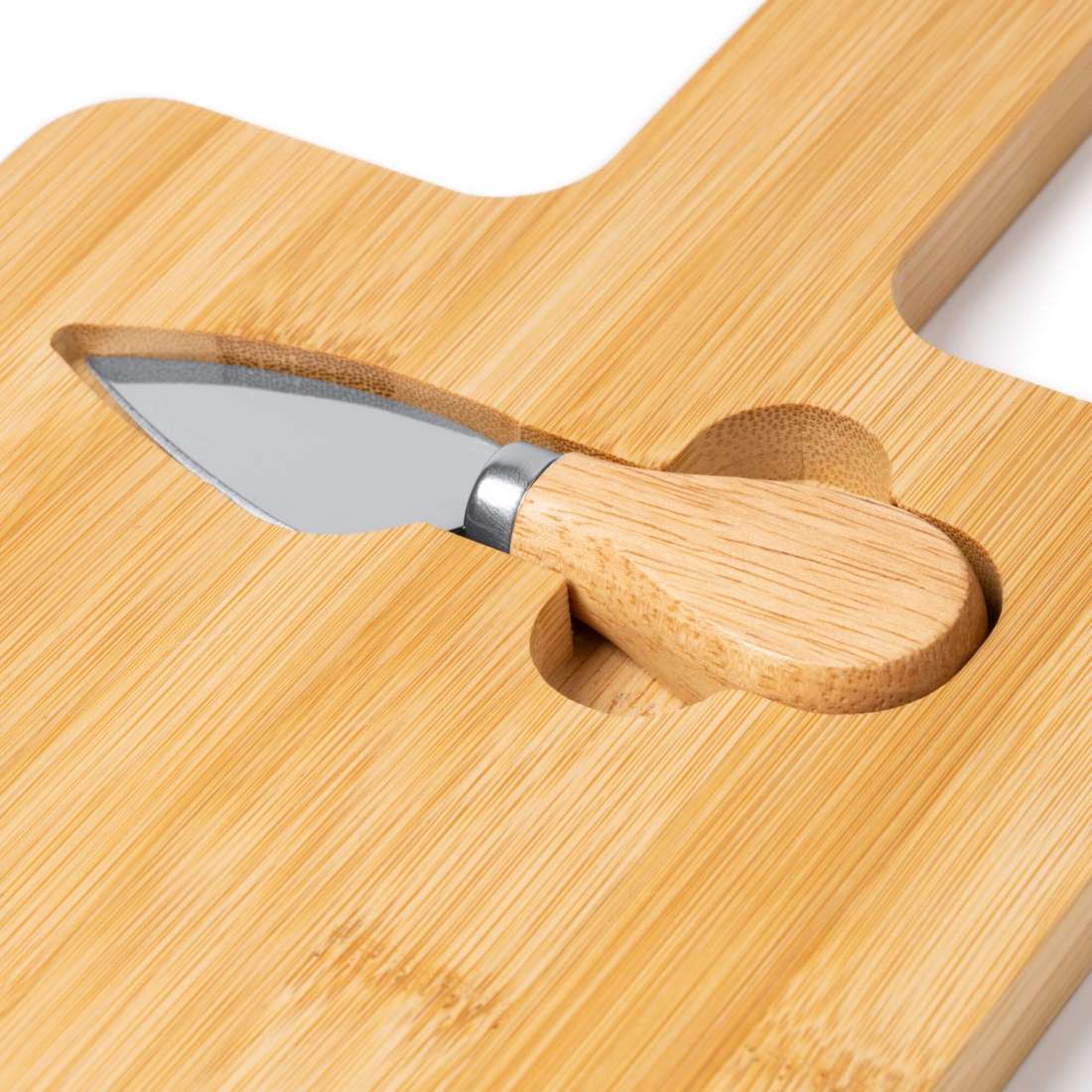 TABLA QUESOS PIQUEOS CHARCUTERIA BAMBU MESA CORTE Y SERVIR C CUCHILLO FRUTAS SNACKS - 6