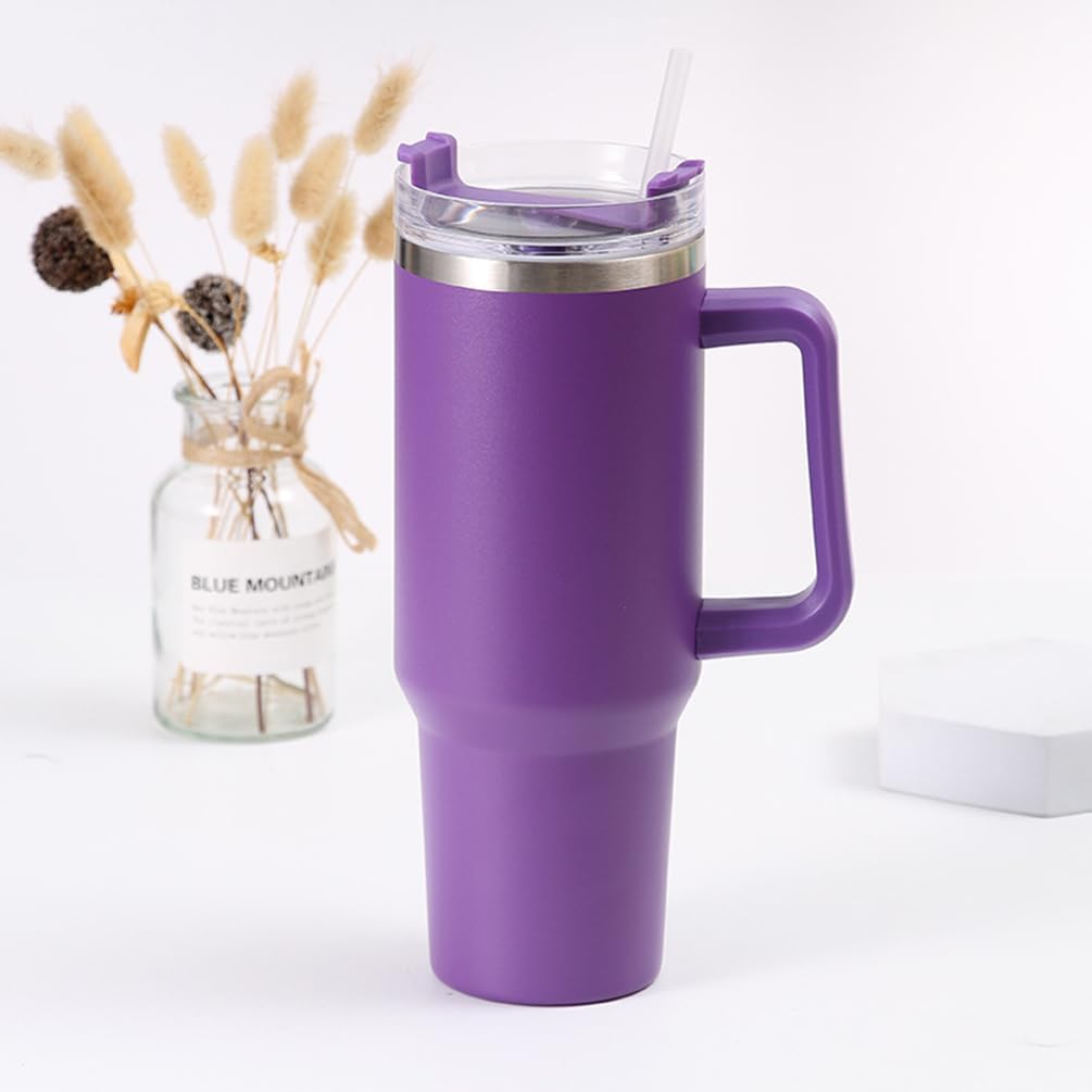 TERMO VASO TOMATODO TUMBLER TERMICO ACERO INOXIDABLE 40OZ MORADO - 7