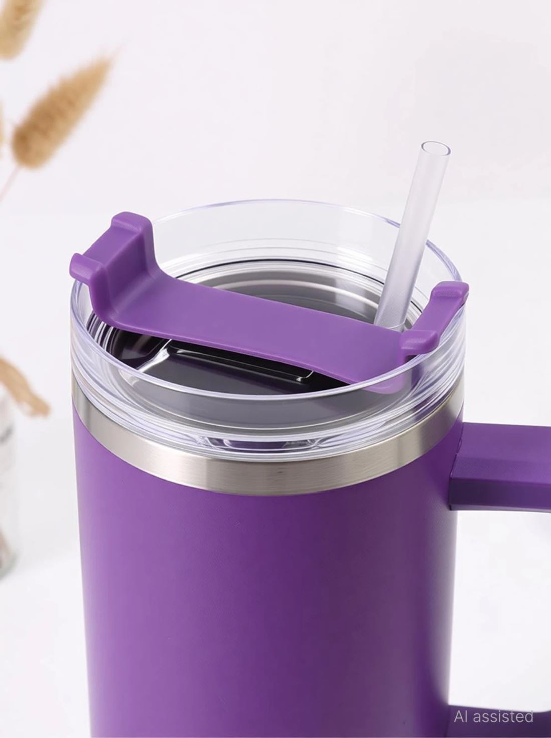 TERMO VASO TOMATODO TUMBLER TERMICO ACERO INOXIDABLE 40OZ MORADO - 8