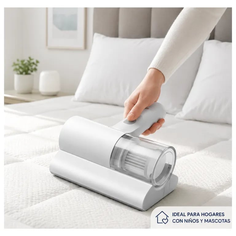 ASPIRADORA ANTI ACAROS REMOVEDOR DE ACAROS LUZ UV-C INALAMBRICO ESTERILIZADOR HOGAR - 6