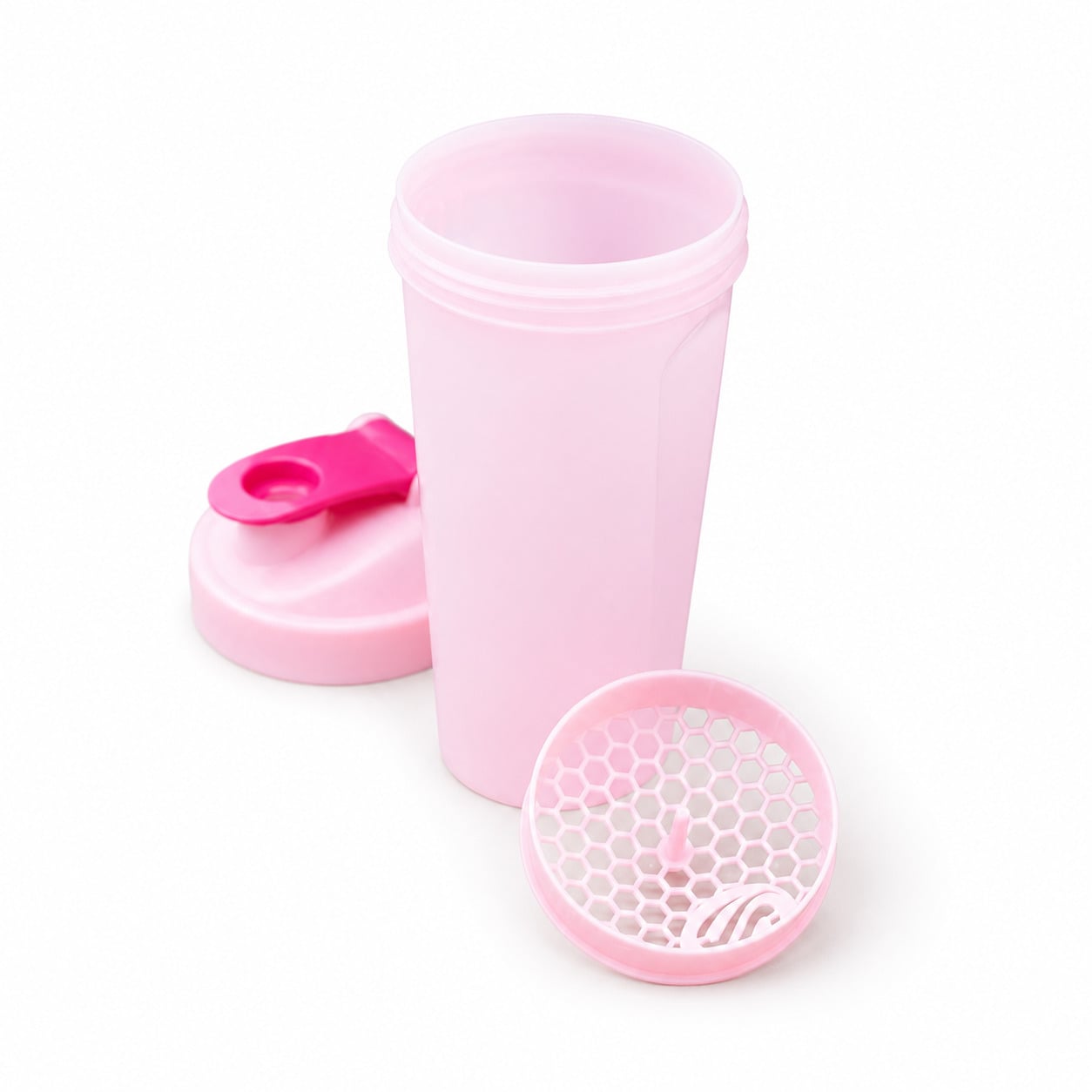 SHAKER TOMATODO BOTELLA MEZCLADOR DE PROTEÍNA BATIDOS CON FILTRO GYM ROSADO - 3