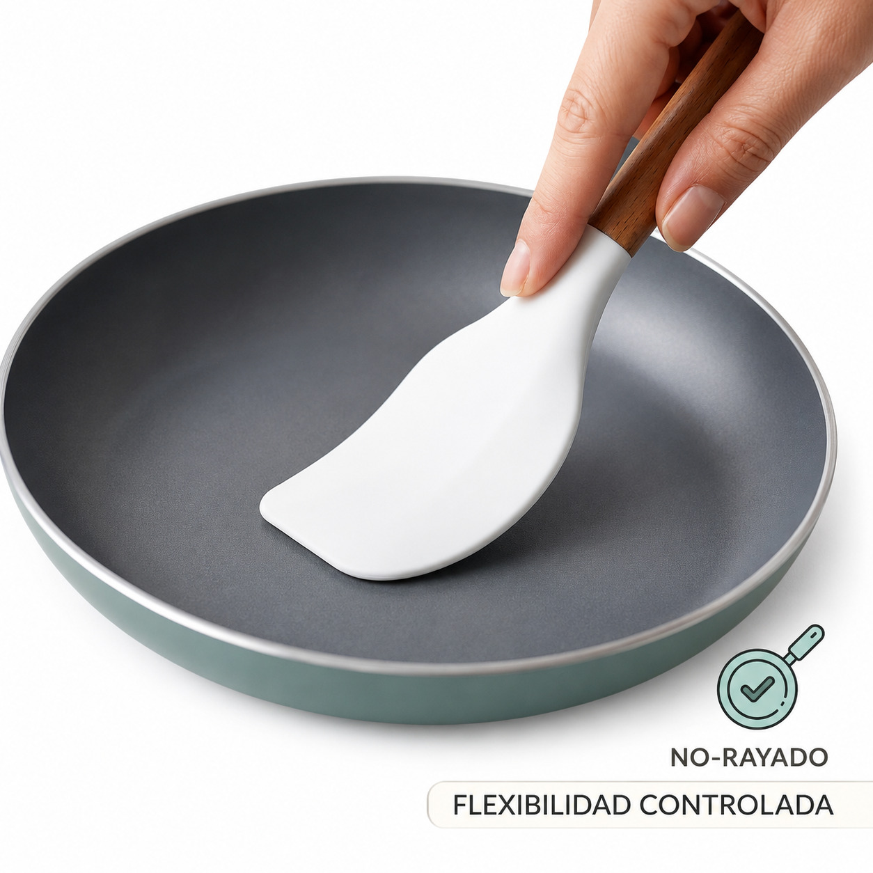 SET UTENSILIOS DE COCINA REPOSTERIA MINI 12 PIEZAS SILICONA Y MADERA - 5
