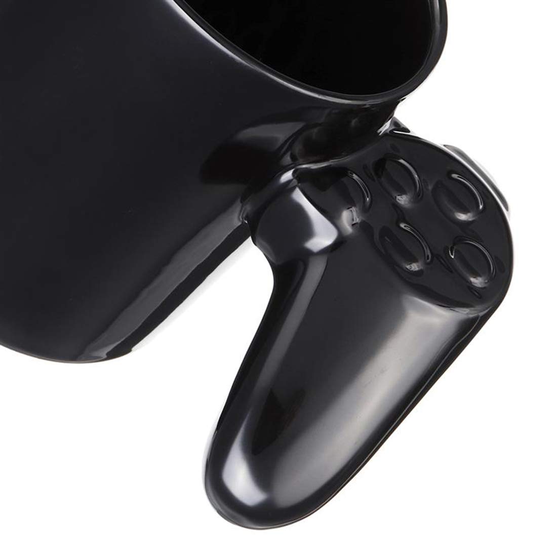 TAZA GAMER MUG GAME OVER CERÁMICA CON CONTROL NEGRO 400 ML - 7
