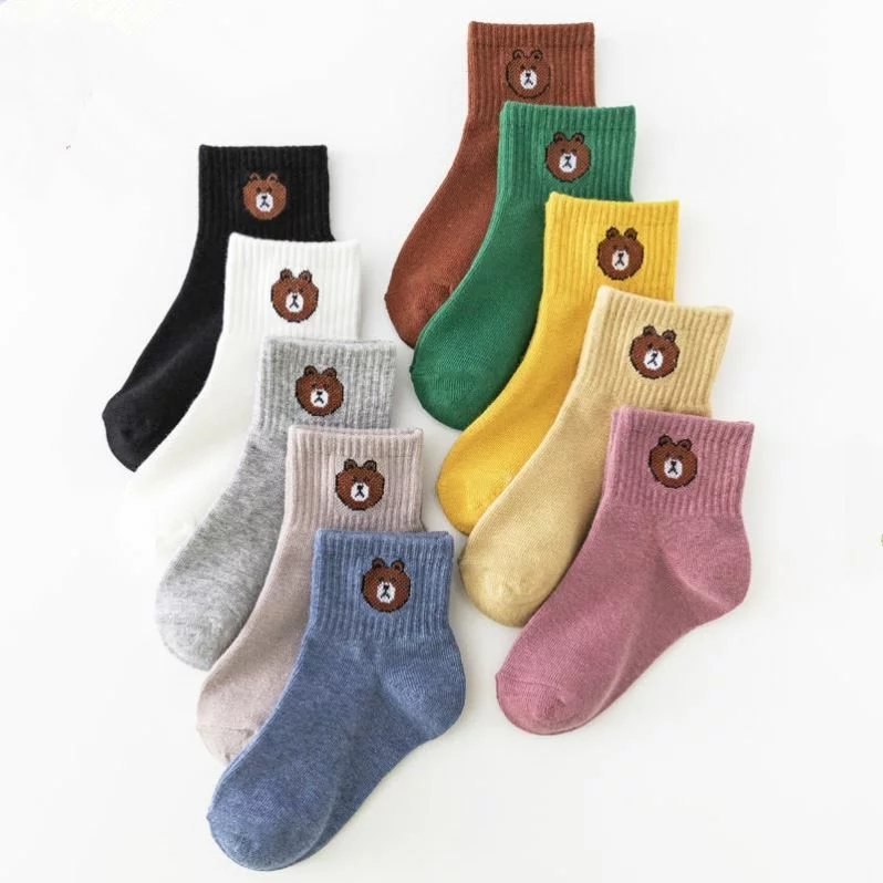 MEDIAS TOBILLERAS MUJER TALLA ÚNICA OSITO MULTICOLOR PACK 10 PARES - 5