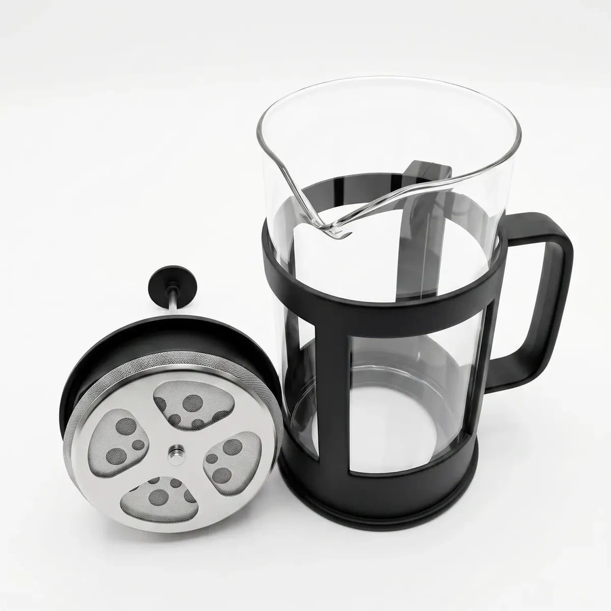 CAFETERA PRENSA FRANCESA CON FILTRO DE ACERO INOXIDABLE PARA CAFÉ 600 ML - 5