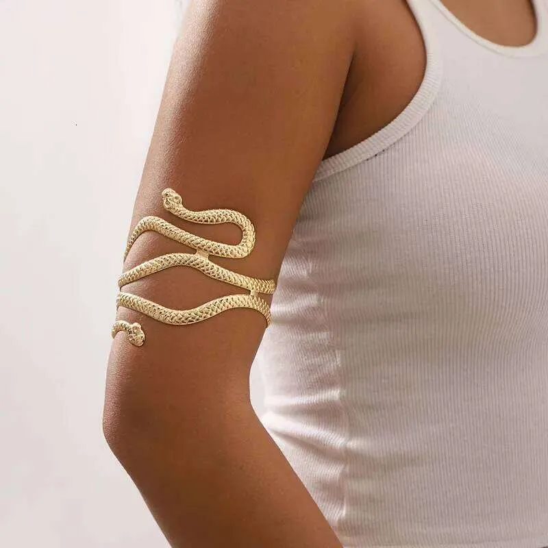 BRAZALETE PULSERA SERPIENTE DORADA MUJER PARA BRAZO SUPERIOR - 1