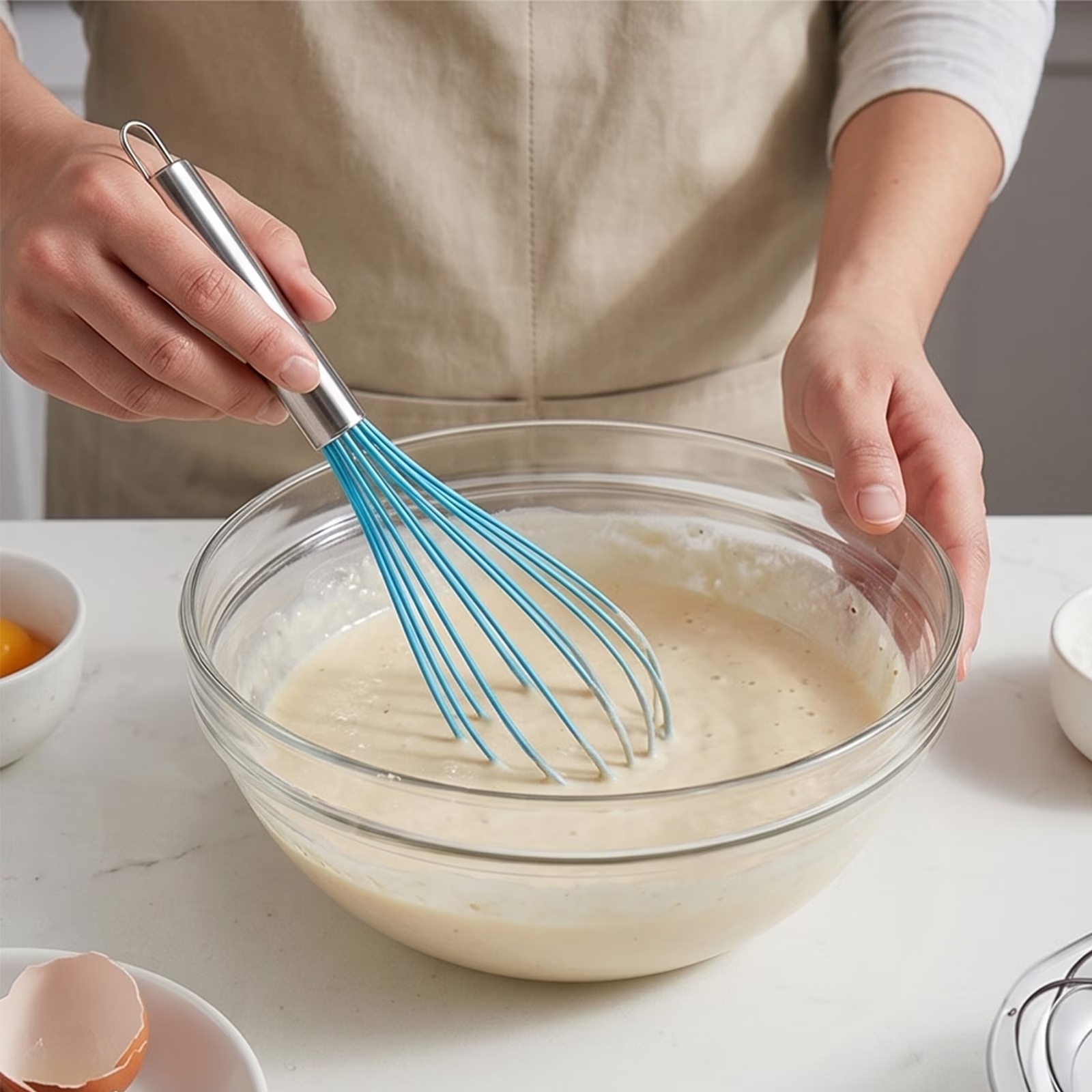SET UTENSILIOS DE COCINA Y REPOSTERÍA SILICONA ESPÁTULAS BATIDOR Y BROCHA 5 PIEZAS - 8