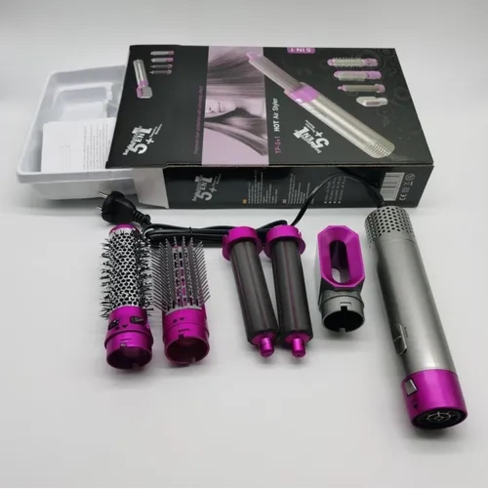 CEPILLO SECADOR DE CABELLO 5 EN 1 MULTIFUNCIONAL RIZADOR ALISADOR - 8