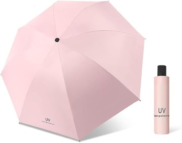 SOMBRILLA PARAGUAS PLEGABLE CON PROTECCIÓN SOLAR UV  PARA LLUVIA Y SOL ROSADO - 7