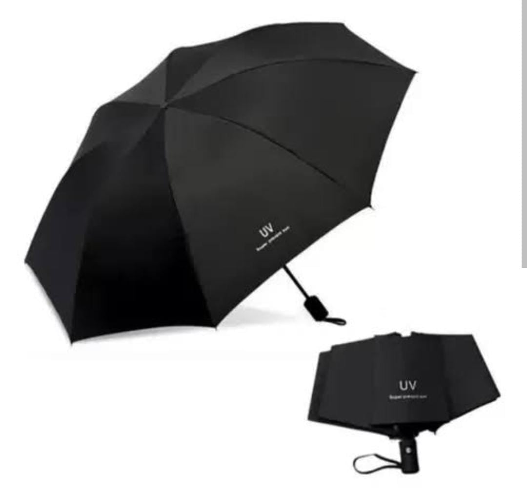 SOMBRILLA PARAGUAS PLEGABLE CON PROTECCIÓN SOLAR UV PARA LLUVIA Y SOL NEGRO - 6