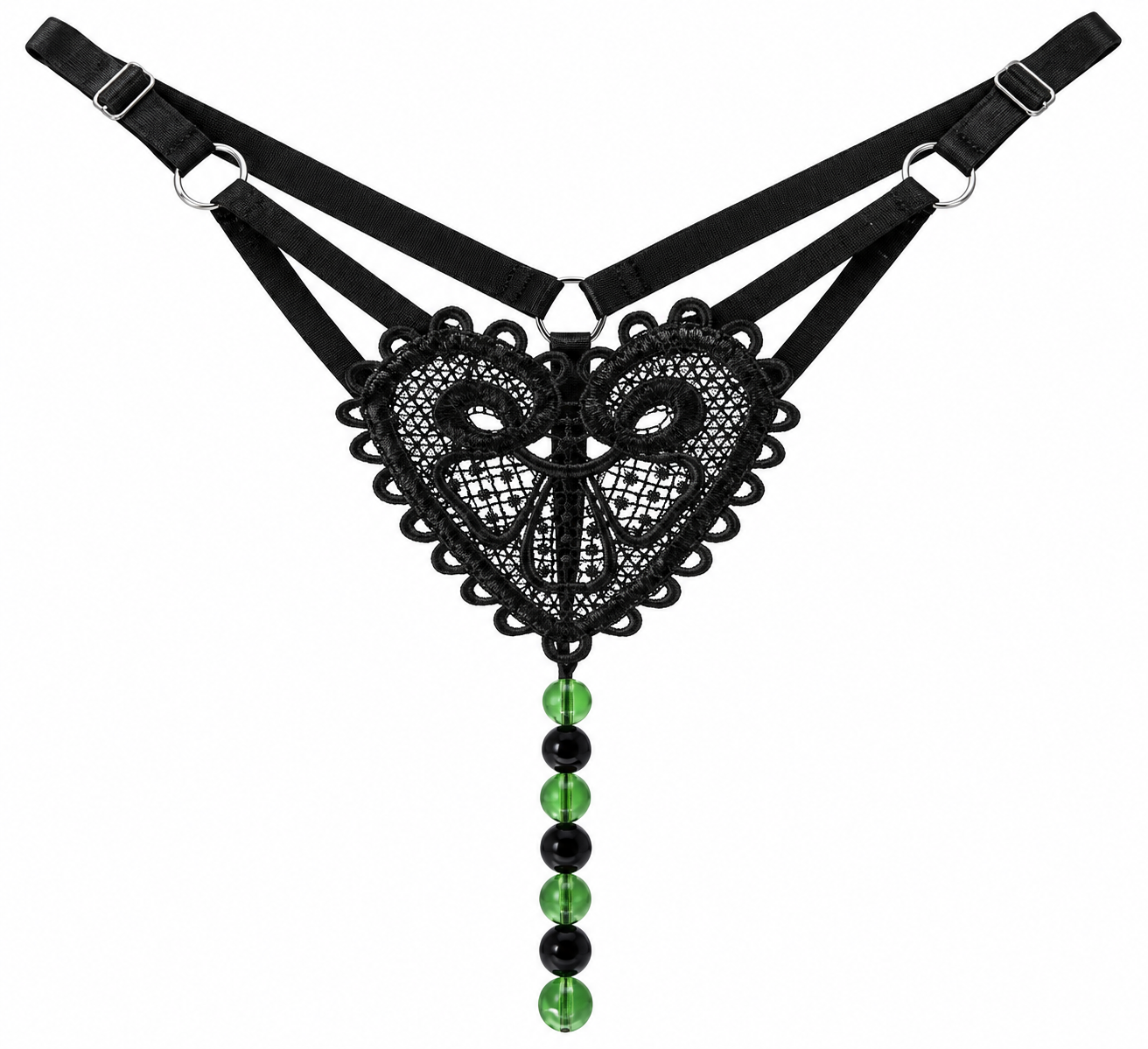 TRUSA TANGA DE ENCAJE PARA MUJER - 1