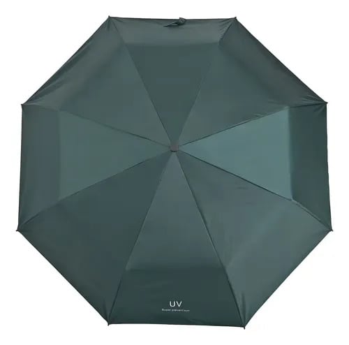 SOMBRILLA PARAGUAS DE MANO PLEGABLE CON PROTECCIÓN SOLAR UV PARA LLUVIA Y SOL VERDE / VERDE OLIVA - 6