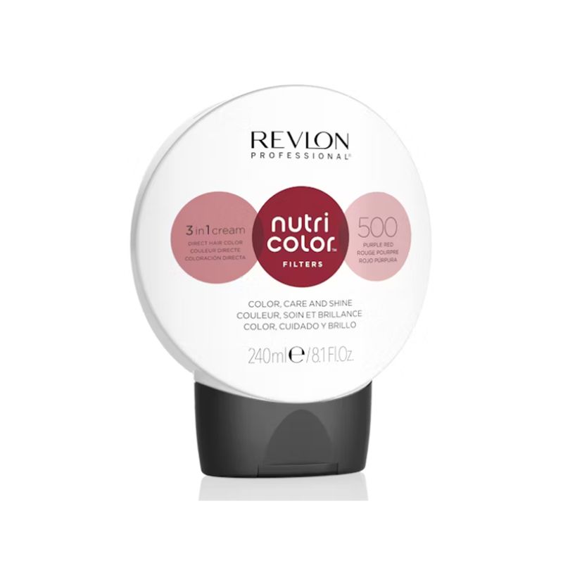 MASCARILLA NUTRICOLOR REVLON 500 ROJO PÚRPURA 240 ML. - 1