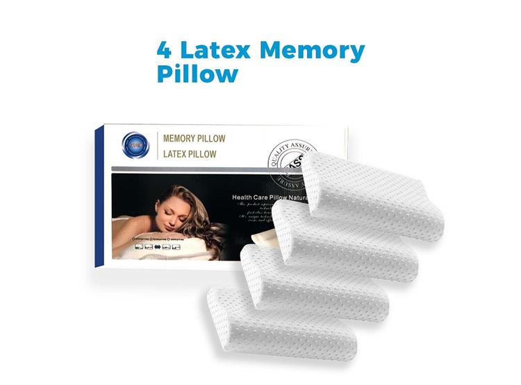 4 ALMOHADAS VISCOELÁSTICAS ORTOPÉDICA MEMORY PILLOW 47*29*7 - 2