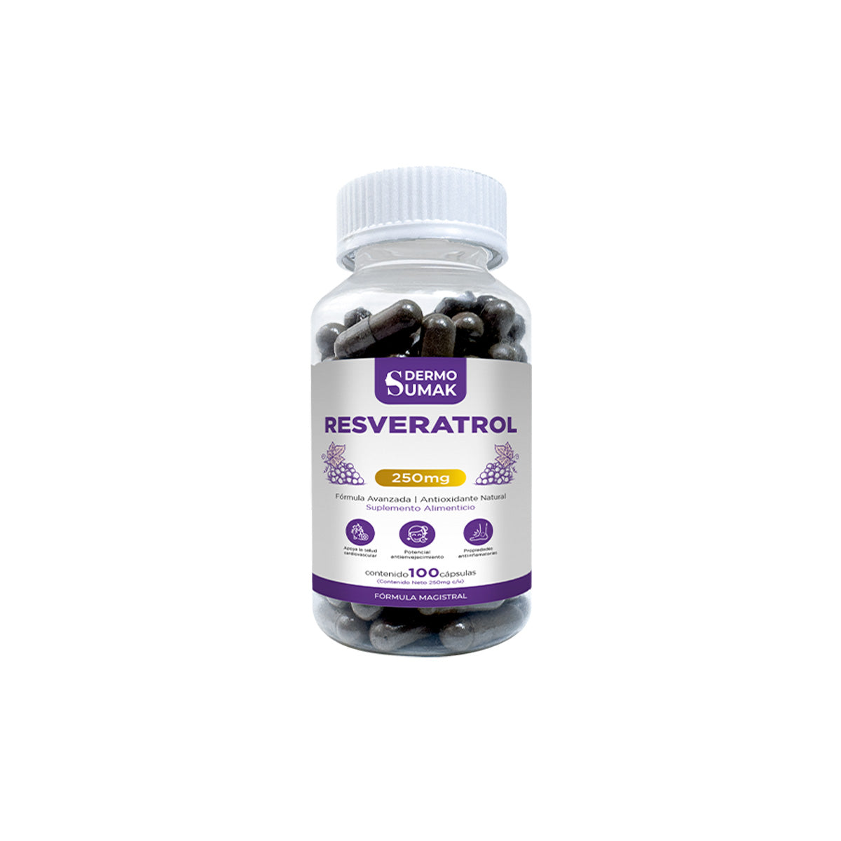 RESVERATROL PLUS+ 250MG DERMO SUMAK - 1