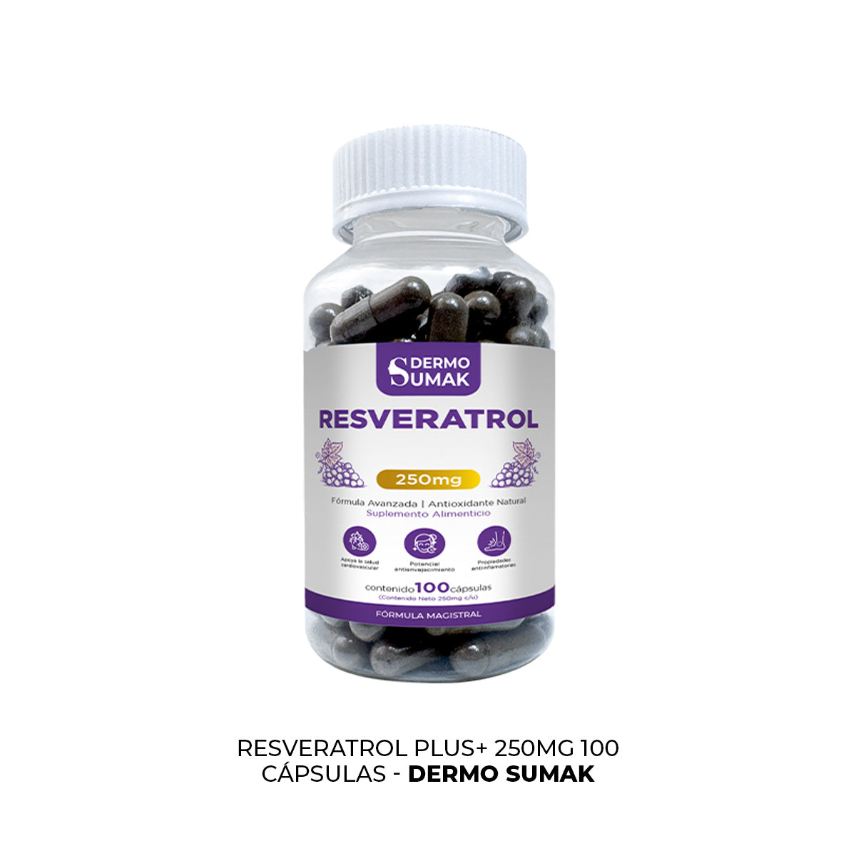 RESVERATROL PLUS+ 250MG DERMO SUMAK - 3
