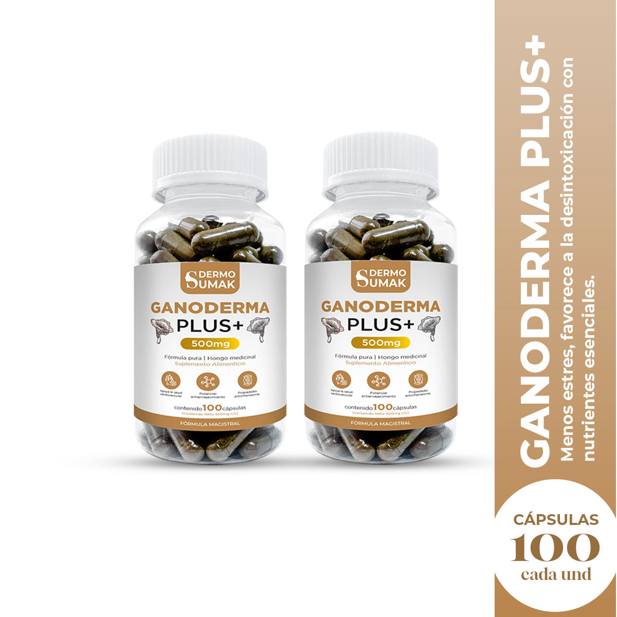 GANODERMA PLUS+ 500MG DERMO SUMAK 2 UND - 2