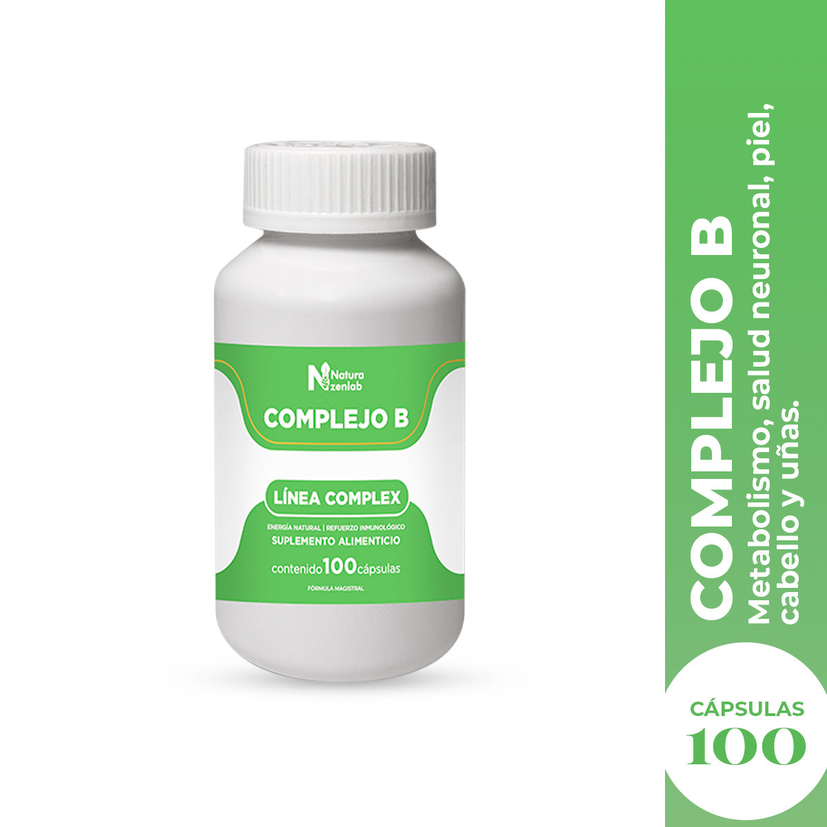 COMPLEJO B ENERGIA NATURAL 100 CAPSULAS DERMO SUMAK - 2