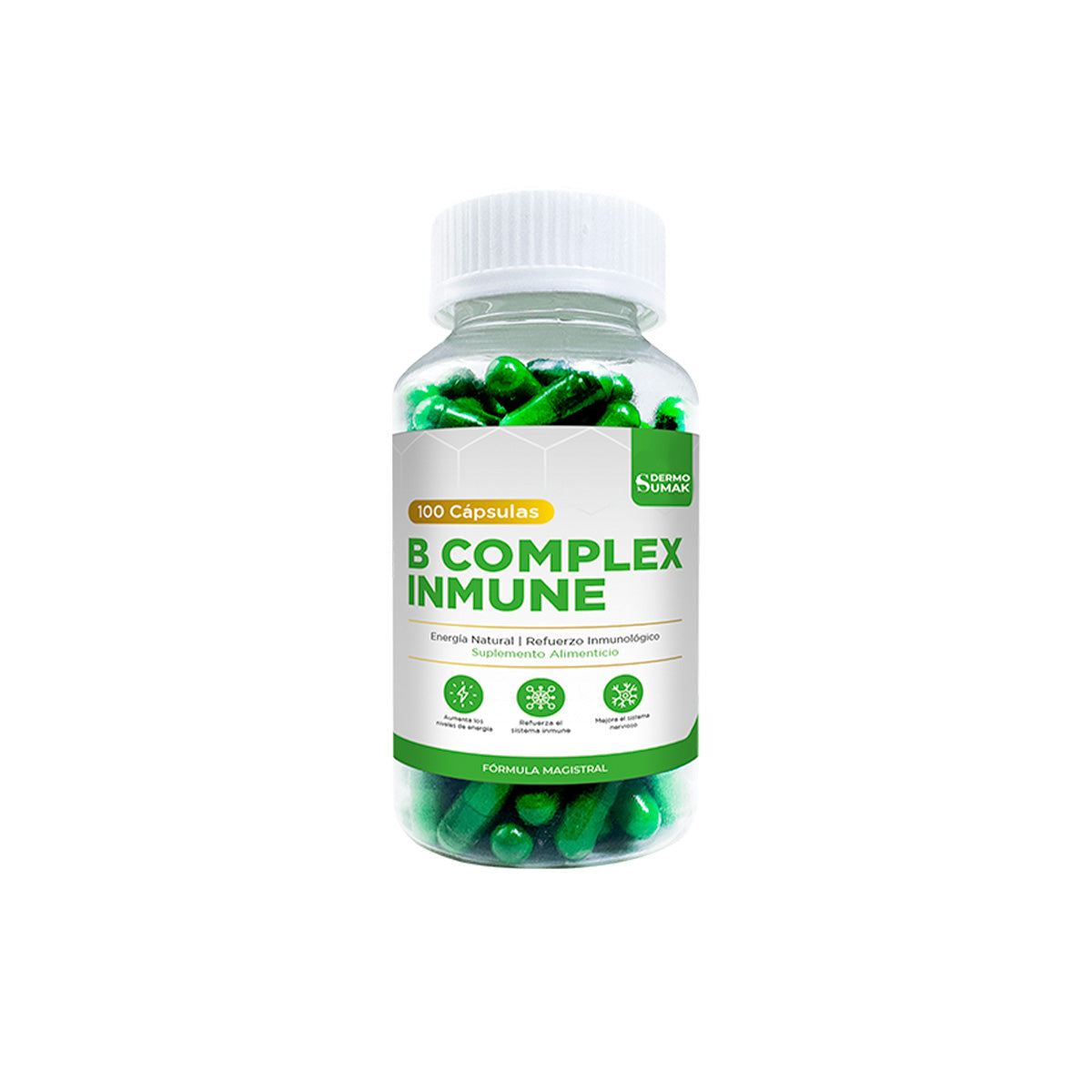 B COMPLEX INMUNE 100 CAPSULAS DERMO SUMAK - 1