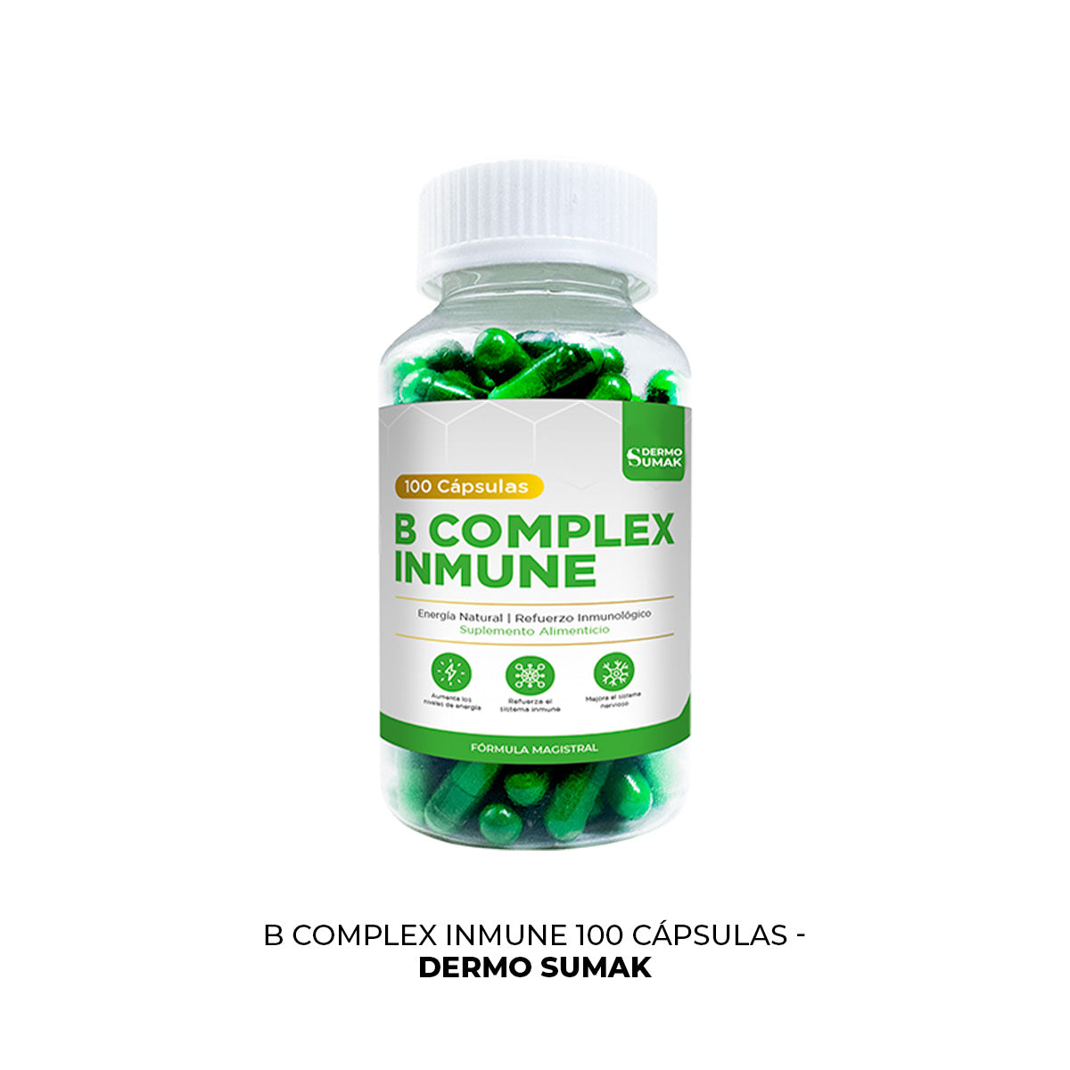 B COMPLEX INMUNE 100 CAPSULAS DERMO SUMAK - 3