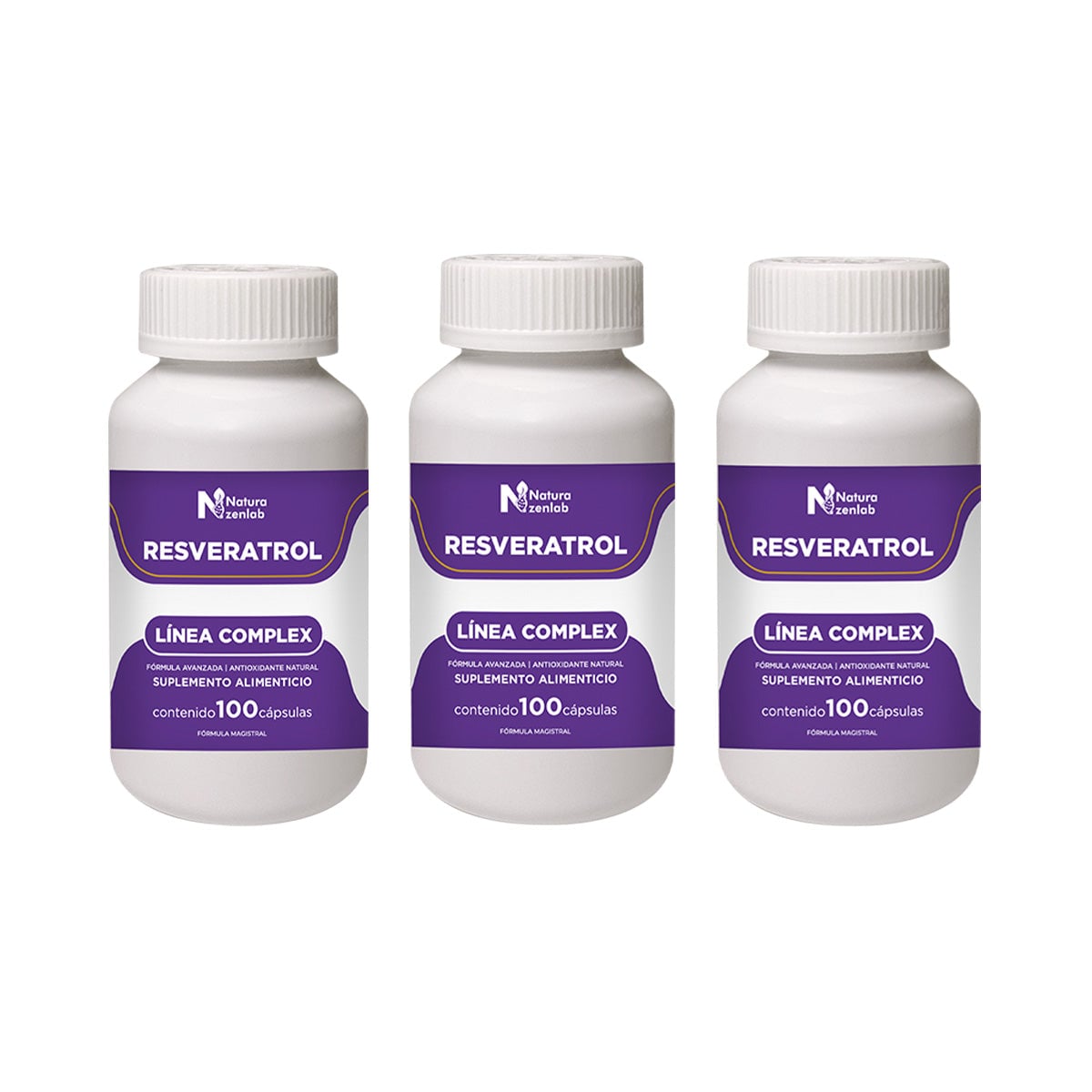 RESVERATROL FORMULA NATURAL 100 CAPSULAS DERMO SUMAK 3 UND - 1