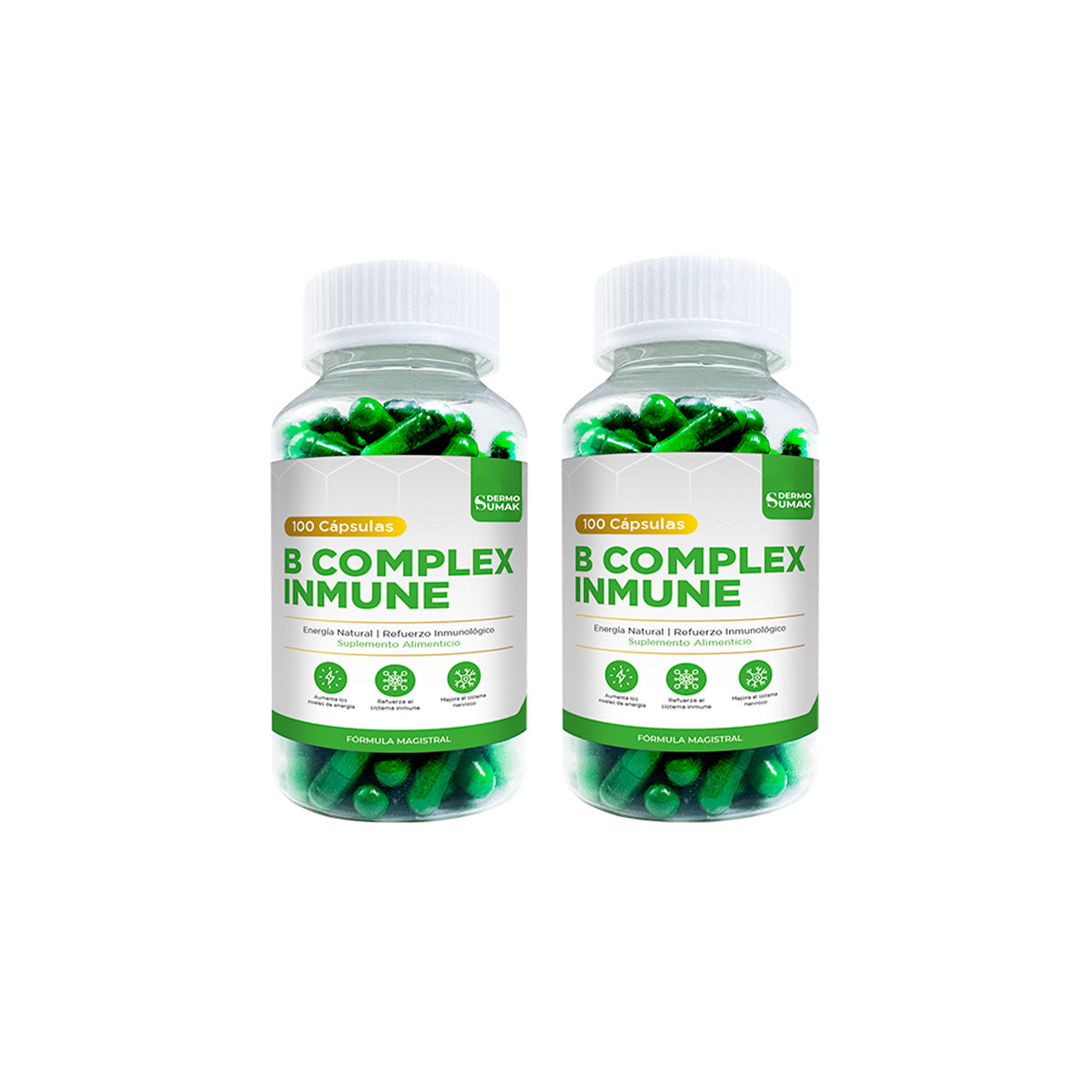 B COMPLEX INMUNE 100 CAPSULAS DERMO SUMAK 2 UND - 1