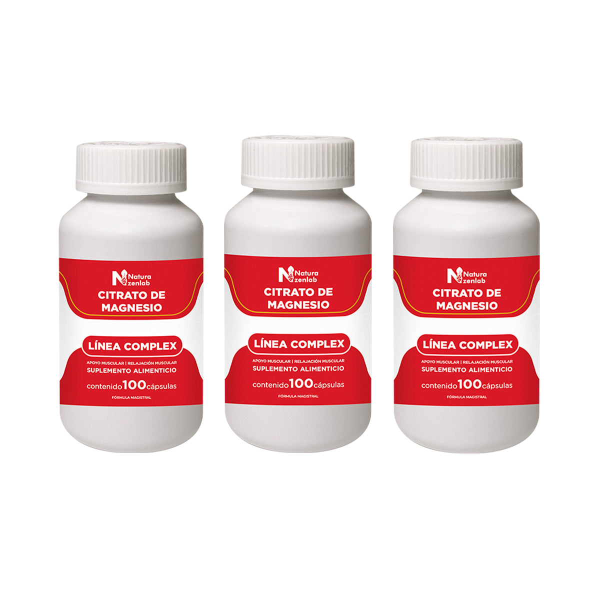 CITRATO DE MAGNESIO ENERGIA NATURAL 100 CAPS DERMO SUMAK 3 UND - 1