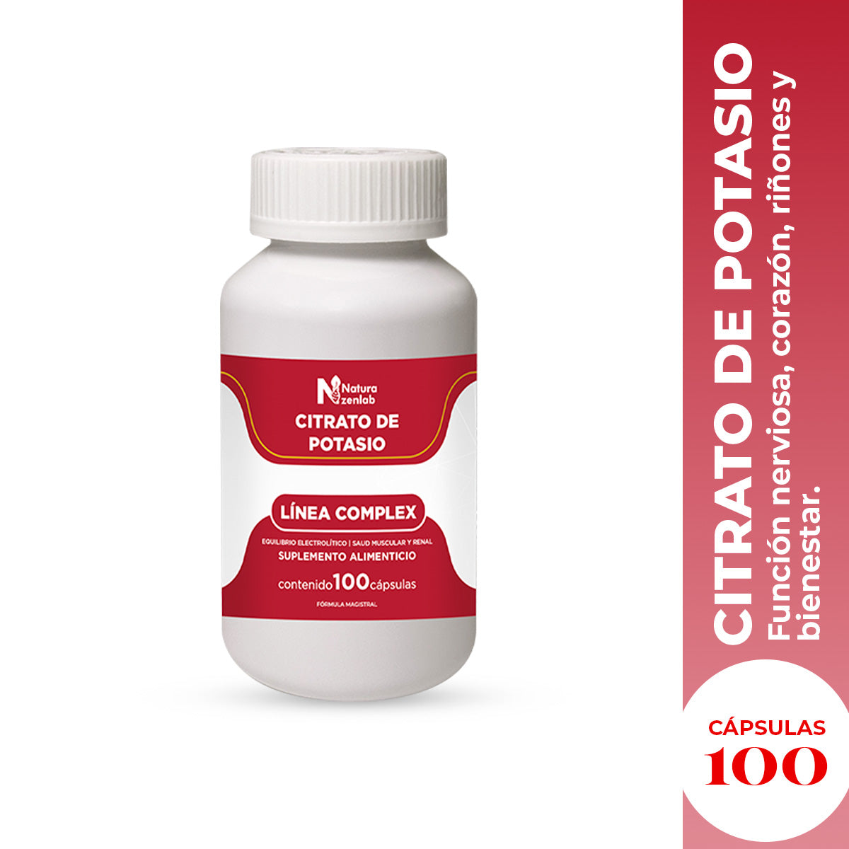 CITRATO DE POTASIO SALUD MUSCULAR 100 CAPS DERMO SUMAK - 2