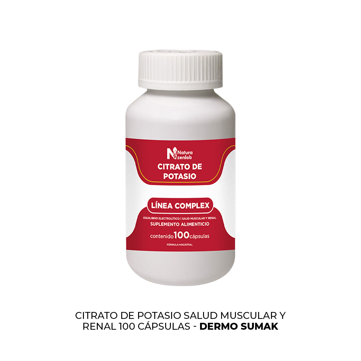 CITRATO DE POTASIO SALUD MUSCULAR 100 CAPS DERMO SUMAK - 3