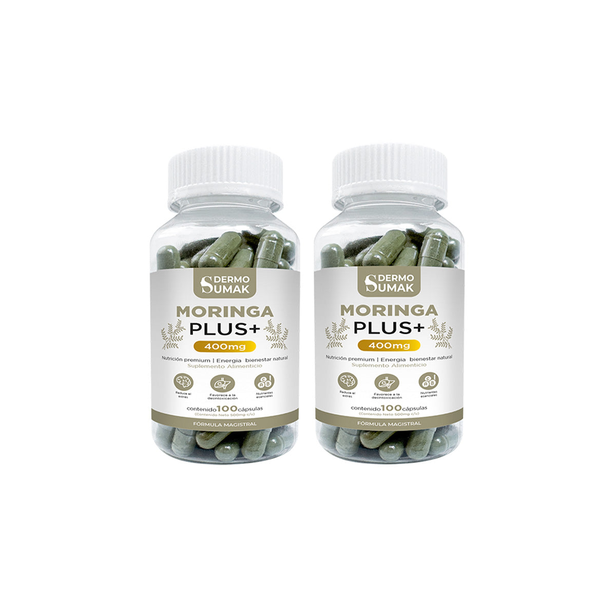 MORINGA PLUS+ 400MG DERMO SUMAK 2 UND - 1
