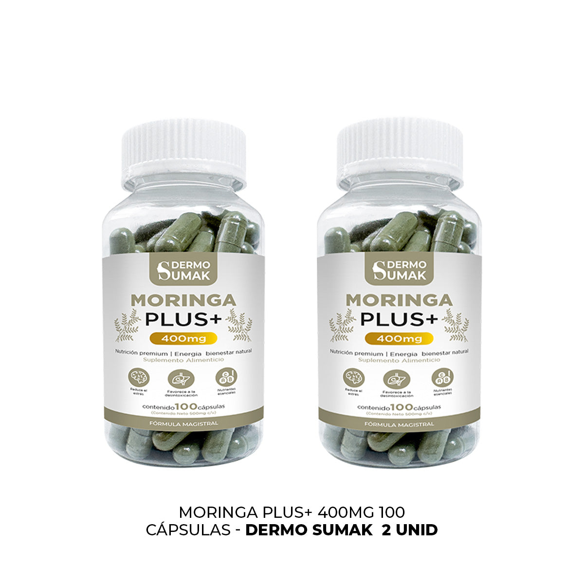 MORINGA PLUS+ 400MG DERMO SUMAK 2 UND - 3