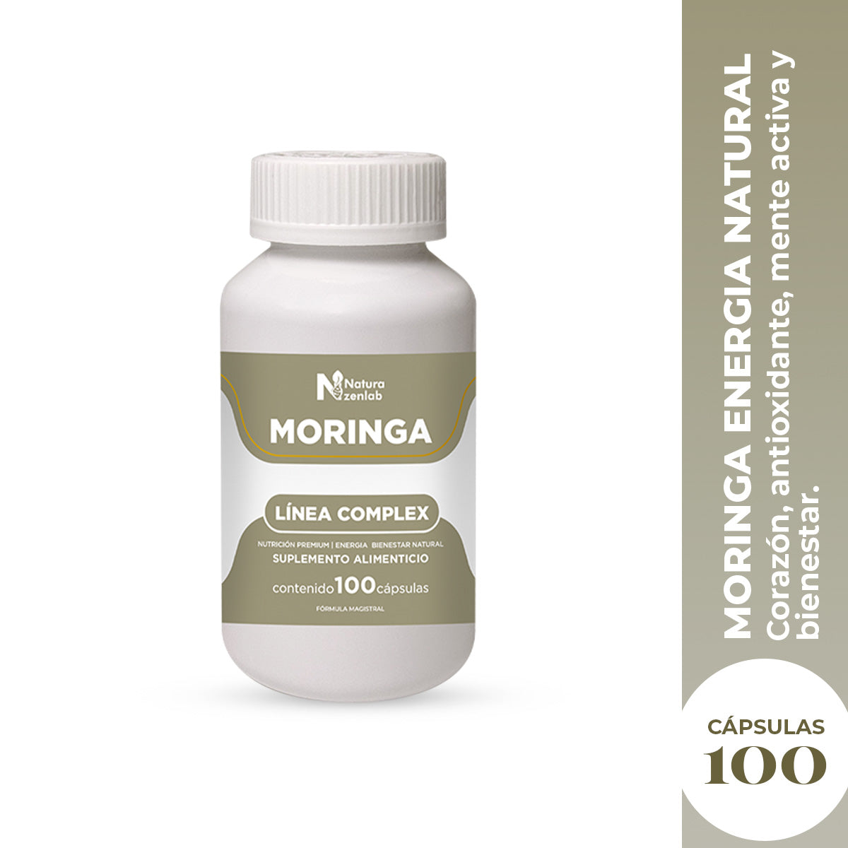 MORINGA ENERGIA NATURAL 100 CAPSULAS DERMO SUMAK - 2
