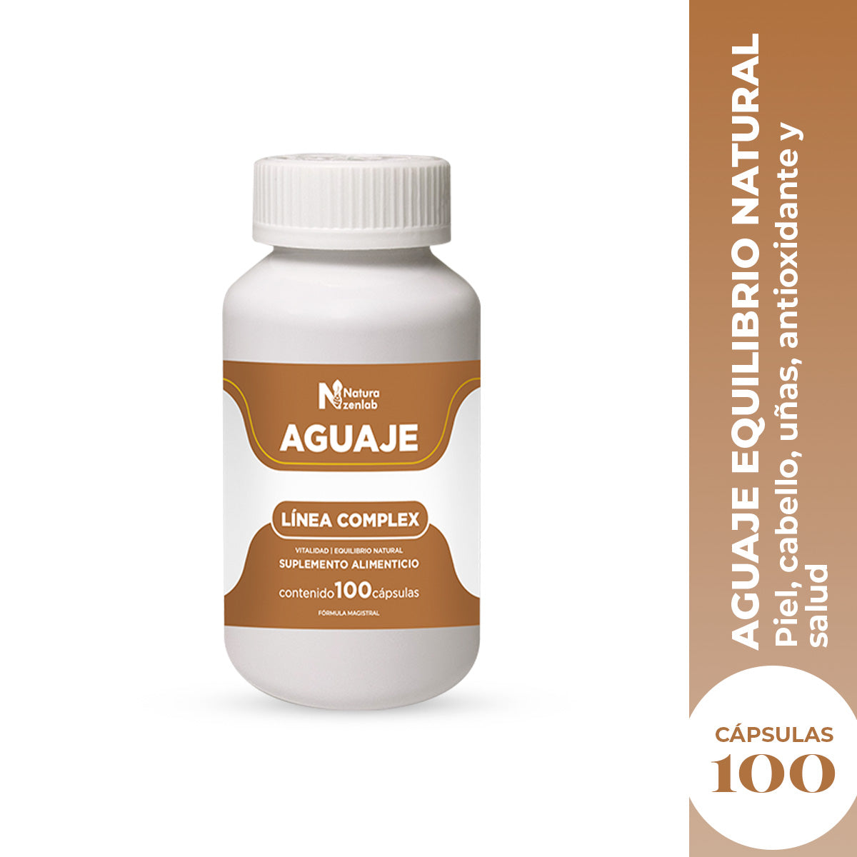 AGUAJE EQUILIBRIO NATURAL 100 CAPSULAS DERMO SUMAK - 2
