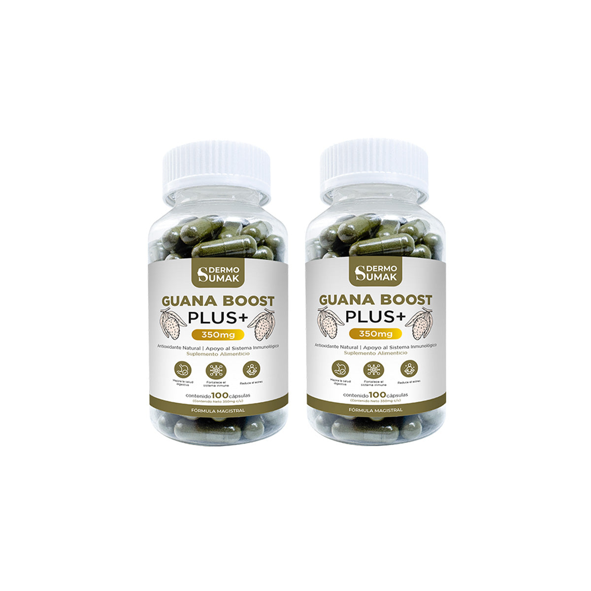 GUANA BOOST PLUS+ 100 CAPSULAS DERMO SUMAK 2 UND - 1