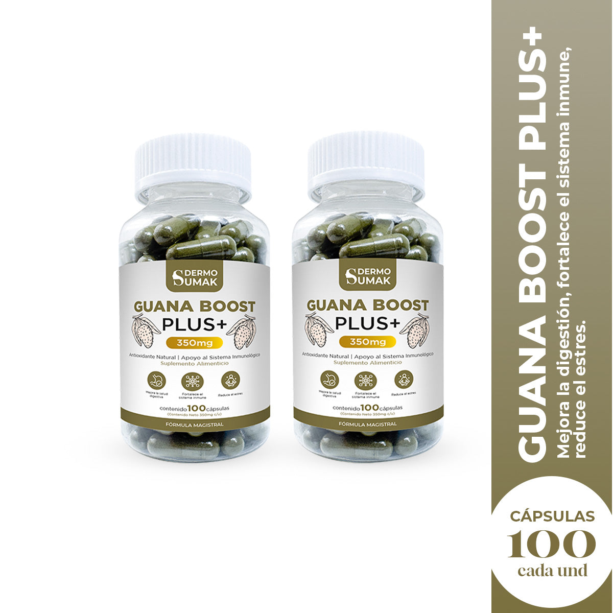 GUANA BOOST PLUS+ 100 CAPSULAS DERMO SUMAK 2 UND - 2