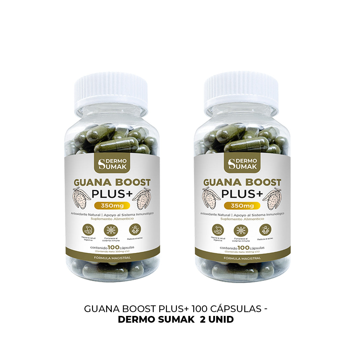 GUANA BOOST PLUS+ 100 CAPSULAS DERMO SUMAK 2 UND - 3