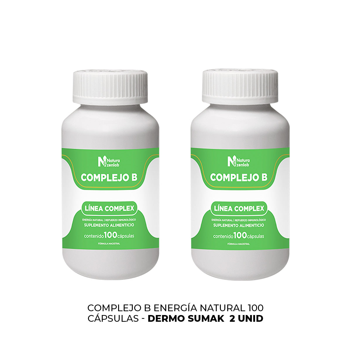COMPLEJO B ENERGIA NATURAL 100 CAPSULAS DERMO SUMAK 2 UND - 3