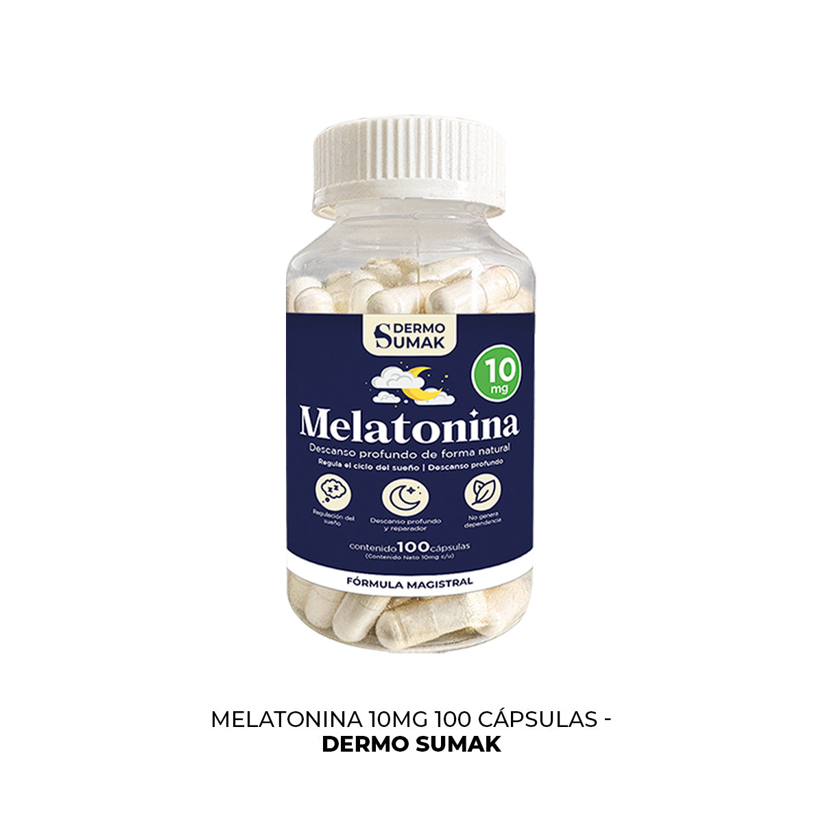 MELATONINA 10MG 100 CAPSULAS DERMO SUMAK - 3