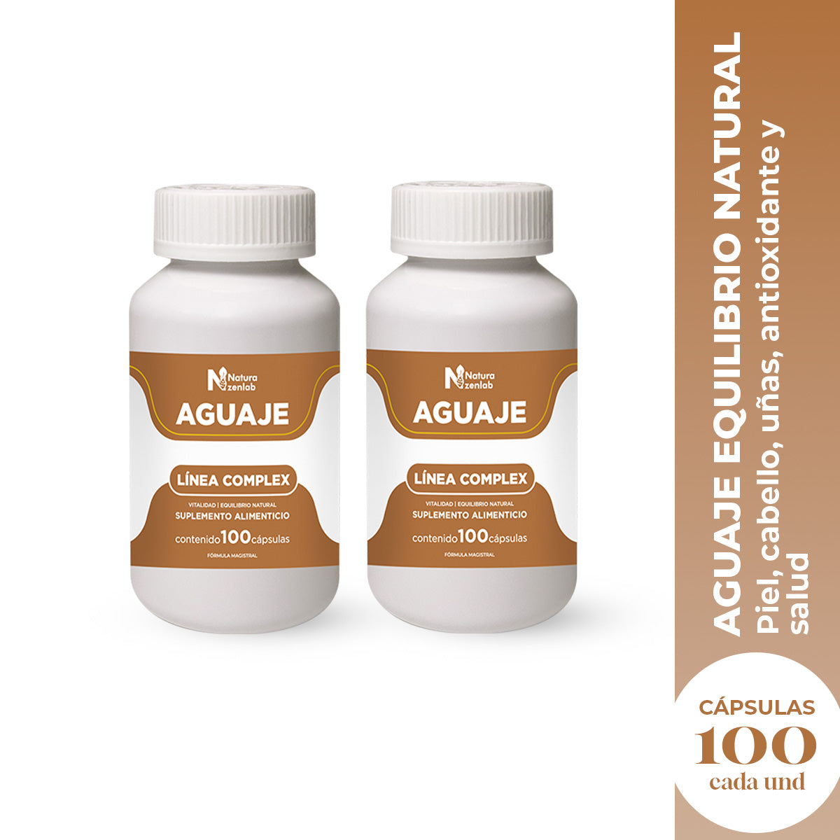 AGUAJE EQUILIBRIO NATURAL 100 CAPSULAS DERMO SUMAK 2 UND - 2