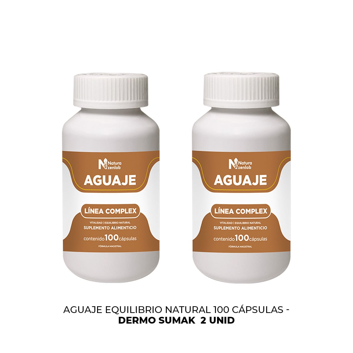AGUAJE EQUILIBRIO NATURAL 100 CAPSULAS DERMO SUMAK 2 UND - 3