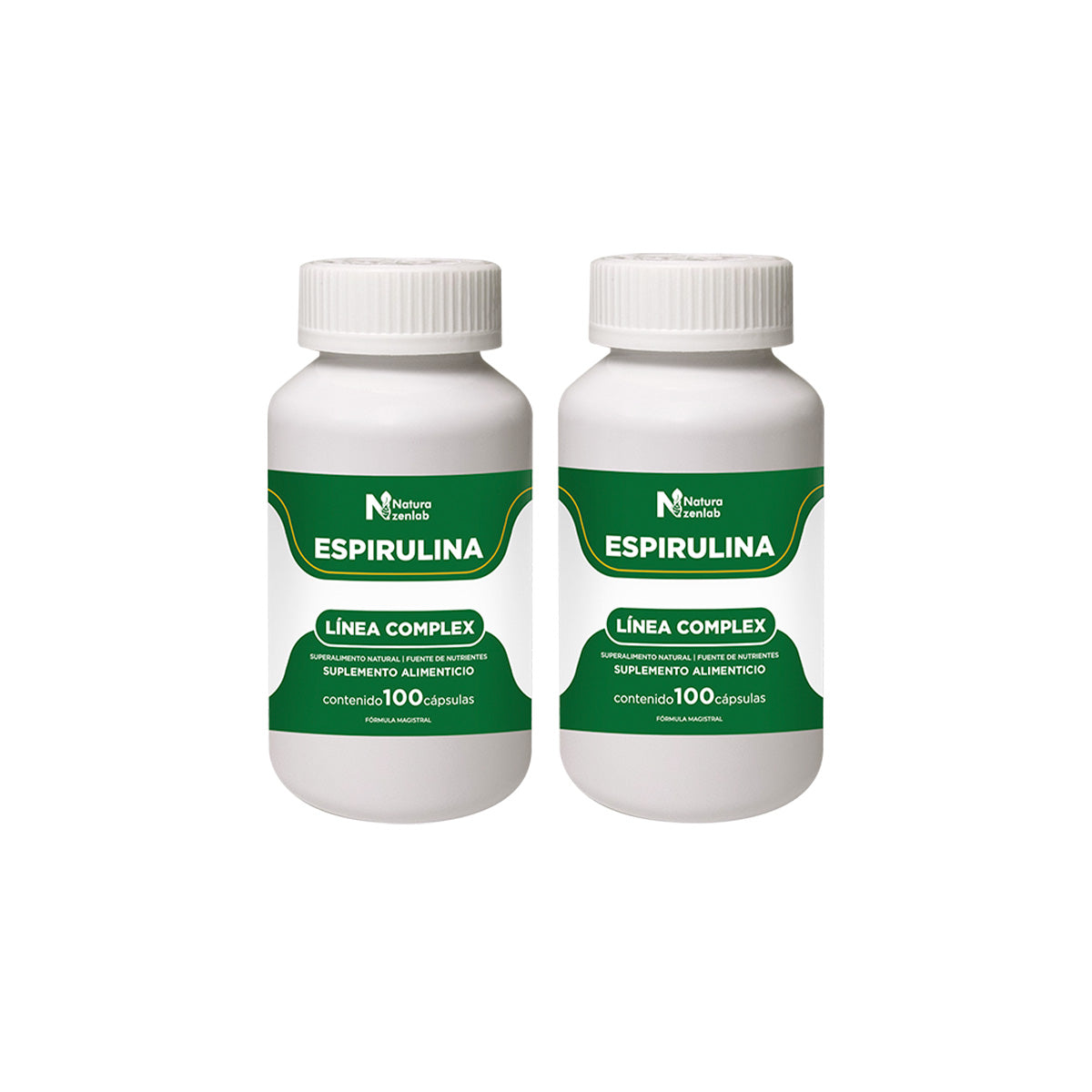 ESPIRULINA SUPERALIMENTO NATURAL 100 CAPS DERMO SUMAK 2 UND - 1