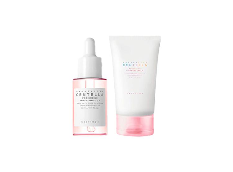 MADAGASCAR CENTELLA POREMIZING FRESH AMPOULE 30ML + LIGHT GEL CREAM - 1