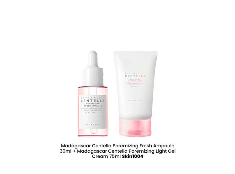 MADAGASCAR CENTELLA POREMIZING FRESH AMPOULE 30ML + LIGHT GEL CREAM - 2