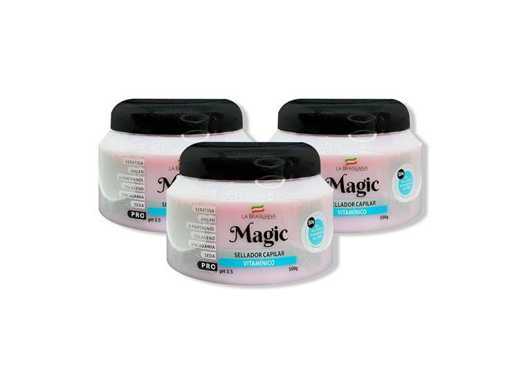 SELLADOR CAPILAR VITAMÍNICO PRO - LA BRASILIANA 500G 3 UNID - 2