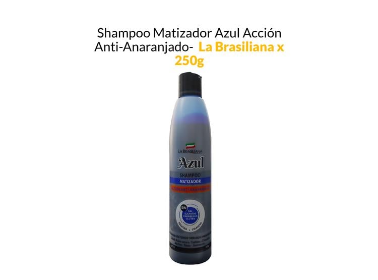 SHAMPOO MATIZADOR AZUL ACCIÓN ANTI-ANARANJADO - LA BRASILIANA X 250G - 1