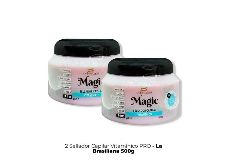 SELLADOR CAPILAR VITAMÍNICO PRO - LA BRASILIANA 500G 2 UNI - 1