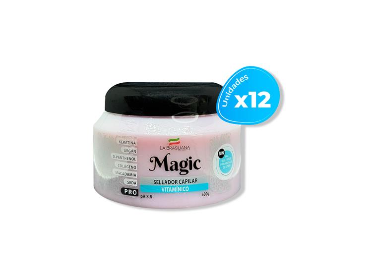 SELLADOR CAPILAR VITAMÍNICO PRO - LA BRASILIANA 500G 12 UNID - 2
