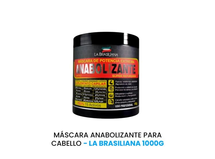 MÁSCARA ANABOLIZANTE PARA CABELLO - LA BRASILIANA 1000G - 1